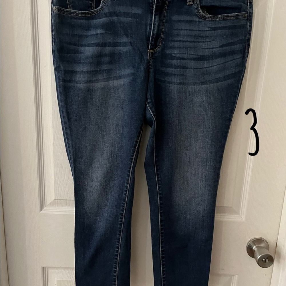 a.n.a Blue Ankle Cropped Jeans
